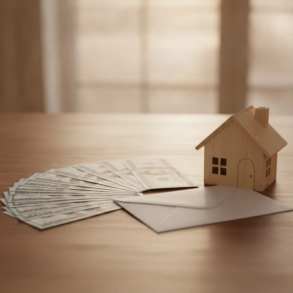 Cash offer paperwork for a manufactured home